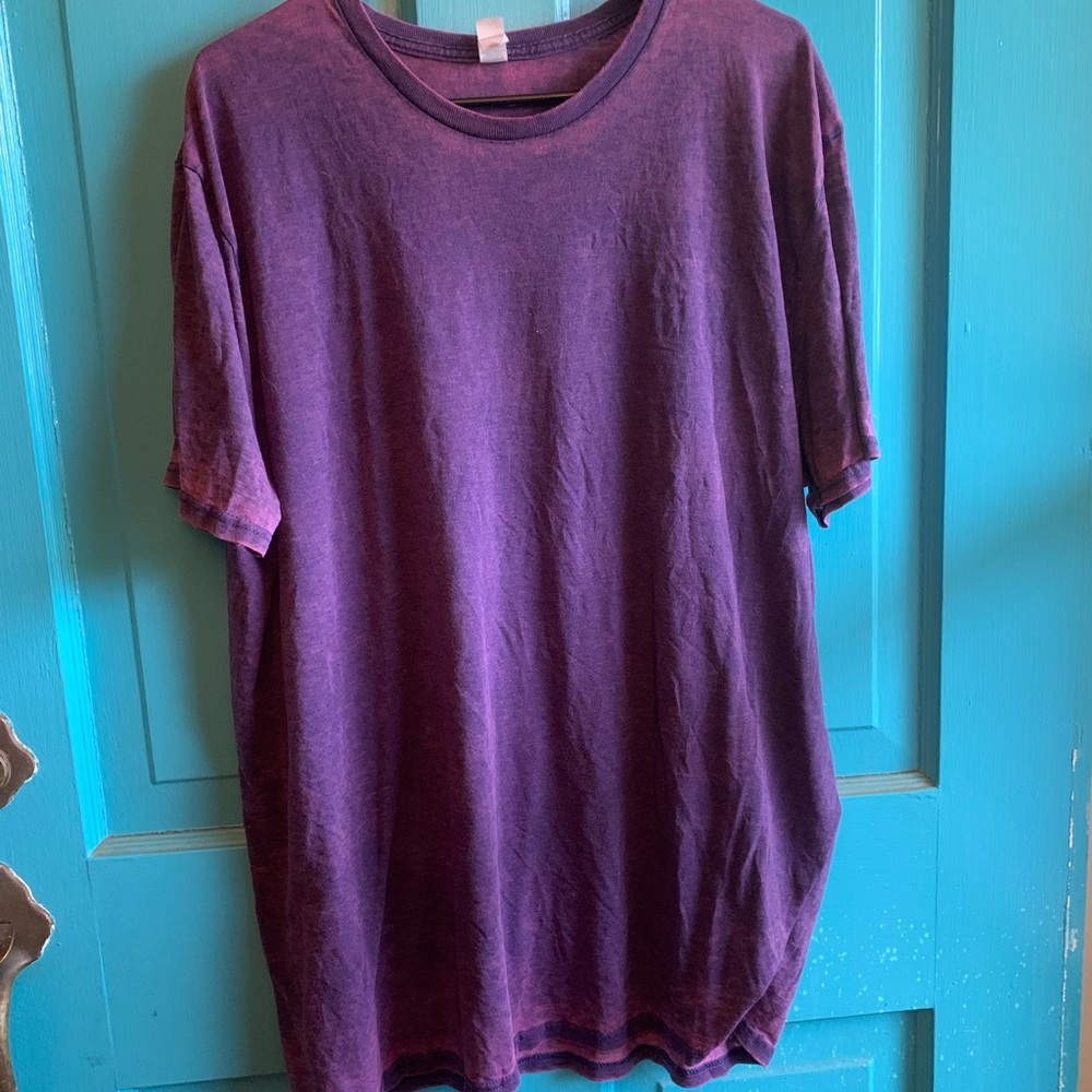 GUC Purple and pink acid wash tee -2 XL